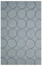 Load image into Gallery viewer, Handmade Wool Modern Gray/ Blue 5' x 8' lt1214 Area Rug