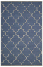 Load image into Gallery viewer, Handmade Wool Modern Navy Blue/ Beige 5' x 8' lt1216 Area Rug