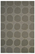 Load image into Gallery viewer, Handmade Wool Modern Green/ Ivory 5' x 8' lt1218 Area Rug