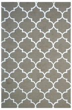 Load image into Gallery viewer, Handmade Wool Modern Green/ Ivory 5' x 8' lt1225 Area Rug