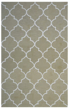 Load image into Gallery viewer, Handmade Wool Modern Green/ Ivory 5' x 8' lt1229 Area Rug
