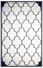 Load image into Gallery viewer, Handmade Wool Modern Ivory/ Gray 5' x 8' lt1231 Area Rug