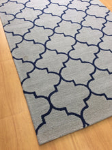 Load image into Gallery viewer, Handmade Wool Modern Gray/ Blue 5' x 8' lt1233 Area Rug