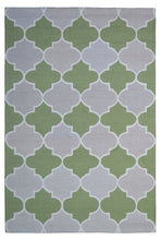 Load image into Gallery viewer, Handmade Wool Modern Ivory/ Green 5' x 8' lt1237 Area Rug