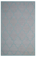 Load image into Gallery viewer, Handmade Wool Modern Ivory/ L.Blue 5' x 8' lt1240 Area Rug