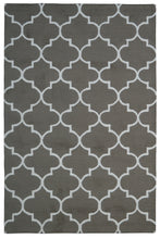 Load image into Gallery viewer, Handmade Wool Modern Brown/ Ivory 5' x 8' lt1260 Area Rug