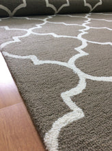 Load image into Gallery viewer, Handmade Wool Modern Brown/ Ivory 5' x 8' lt1260 Area Rug