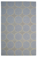 Load image into Gallery viewer, Handmade Wool Modern Ivory/ Gray 5' x 8' lt1261 Area Rug