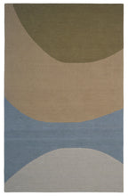Load image into Gallery viewer, Handmade Wool Modern Green/Blue 5' x 8' lt1263 Area Rug