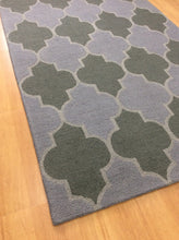 Load image into Gallery viewer, Handmade Wool Modern Gray/Green 5' x 8' lt1265 Area Rug