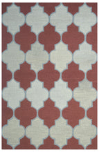 Load image into Gallery viewer, Handmade Wool Modern Red/Rust 5' x 8' lt1269 Area Rug