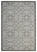 Load image into Gallery viewer, Handmade Wool Modern Ivory/Green 5' x 8' lt1277 Area Rug