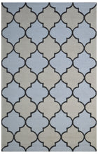 Load image into Gallery viewer, Handmade Wool Modern Beige/L.Blue 5' x 8' lt1279 Area Rug