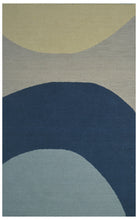 Load image into Gallery viewer, Handmade Wool Modern Blue/ Gray 5' x 8' lt1289 Area Rug