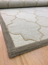 Load image into Gallery viewer, Handmade Wool Modern Beige/ Brown 5' x 8' lt1290 Area Rug