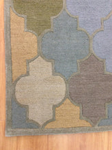 Load image into Gallery viewer, Handmade Wool Modern L.Blue/ Green 5' x 8' lt1291 Area Rug