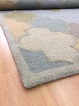 Load image into Gallery viewer, Handmade Wool Modern L.Blue/ Green 5' x 8' lt1291 Area Rug