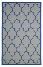 Load image into Gallery viewer, Handmade Wool Modern Gray/ Blue 5' x 8' lt1297 Area Rug