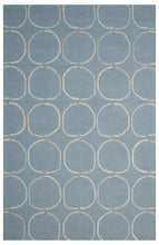 Load image into Gallery viewer, Handmade Wool Modern L.Blue/ Ivory 5' x 8' lt1301 Area Rug