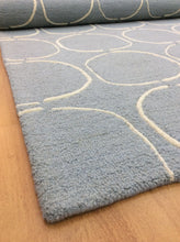 Load image into Gallery viewer, Handmade Wool Modern L.Blue/ Ivory 5' x 8' lt1301 Area Rug