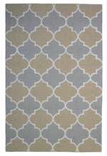 Load image into Gallery viewer, Handmade Wool Modern Rust/ Silver 5' x 8' lt1302 Area Rug