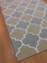 Load image into Gallery viewer, Handmade Wool Modern Rust/ Silver 5' x 8' lt1302 Area Rug