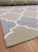 Load image into Gallery viewer, Handmade Wool Modern Rust/ Silver 5' x 8' lt1302 Area Rug