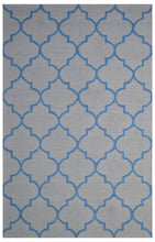 Load image into Gallery viewer, Handmade Wool Modern Gray/ Blue 5' x 8' lt1305 Area Rug