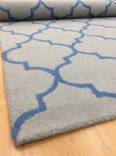 Load image into Gallery viewer, Handmade Wool Modern Gray/ Blue 5' x 8' lt1305 Area Rug