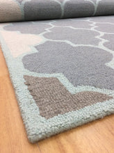 Load image into Gallery viewer, Handmade Wool Modern Gray/ L.Blue 5' x 8' lt1307 Area Rug