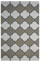 Load image into Gallery viewer, Handmade Wool Modern Ivory/Green 5' x 8' lt1315 Area Rug
