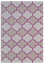 Load image into Gallery viewer, Handmade Wool Modern Rust/ Ivory 5' x 8' lt1321 Area Rug