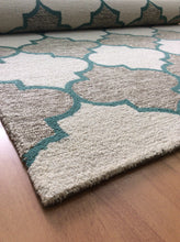 Load image into Gallery viewer, Handmade Wool Modern Brown/ Ivory 5' x 8' lt1325 Area Rug