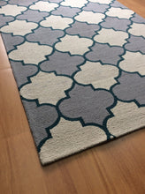 Load image into Gallery viewer, Handmade Wool Modern Gray/ Ivory 5' x 8' lt1327 Area Rug