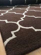 Load image into Gallery viewer, Handmade Wool Modern Brown/ Rust 5' x 8' lt1331 Area Rug