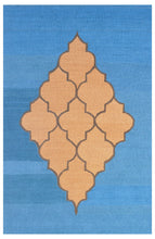 Load image into Gallery viewer, Handmade Wool Modern Blue/ Brown 5' x 8' lt1353 Area Rug