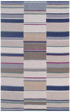 Load image into Gallery viewer, Handmade Wool Modern Ivory/ Blue 5' x 8' lt1358 Area Rug