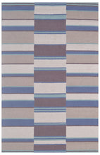Load image into Gallery viewer, Handmade Wool Modern Ivory/ Blue 5' x 8' lt1360 Area Rug