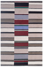 Load image into Gallery viewer, Handmade Wool Modern Ivory/ Black 5' x 8' lt1362 Area Rug