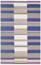 Load image into Gallery viewer, Handmade Wool Modern Gray/ Navy Blue 5' x 8' lt1368 Area Rug