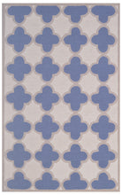 Load image into Gallery viewer, Handmade Wool Modern Ivory/ Blue 5' x 8' lt1377 Area Rug