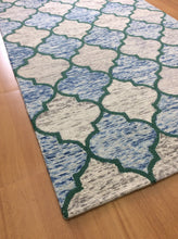 Load image into Gallery viewer, Handmade Wool Modern Brown/ Blue 5' x 8' lt1378 Area Rug