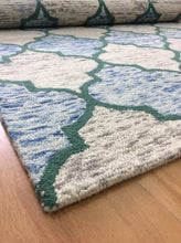 Load image into Gallery viewer, Handmade Wool Modern Brown/ Blue 5' x 8' lt1378 Area Rug