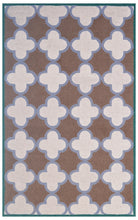 Load image into Gallery viewer, Handmade Wool Modern Ivory/ Brown 5' x 8' lt1386 Area Rug