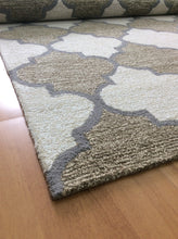 Load image into Gallery viewer, Handmade Wool Modern Brown/ Ivory 5' x 8' lt1389 Area Rug