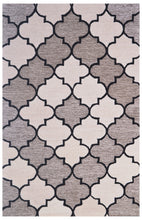 Load image into Gallery viewer, Handmade Wool Modern Ivory/ Brown 5' x 8' lt1398 Area Rug