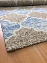 Load image into Gallery viewer, Handmade Wool Modern Blue/ Brown 5' x 8' lt1400 Area Rug