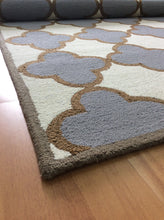 Load image into Gallery viewer, Handmade Wool Modern Ivory/ Silver 5' x 8' lt1401 Area Rug