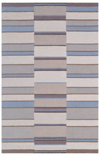 Load image into Gallery viewer, Handmade Wool Modern L.Blue/ Ivory 5' x 8' lt1402 Area Rug