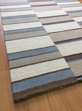 Load image into Gallery viewer, Handmade Wool Modern L.Blue/ Ivory 5' x 8' lt1402 Area Rug